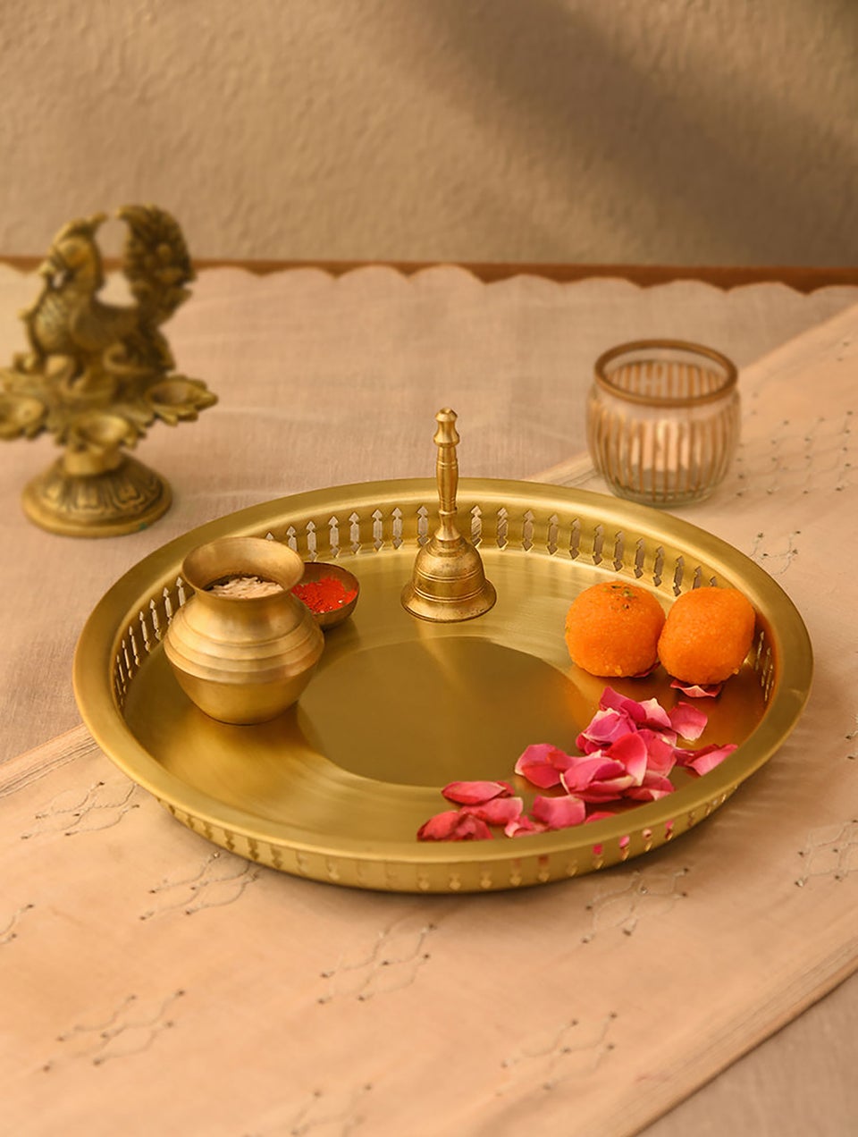 Brass Handcrafted Thaal