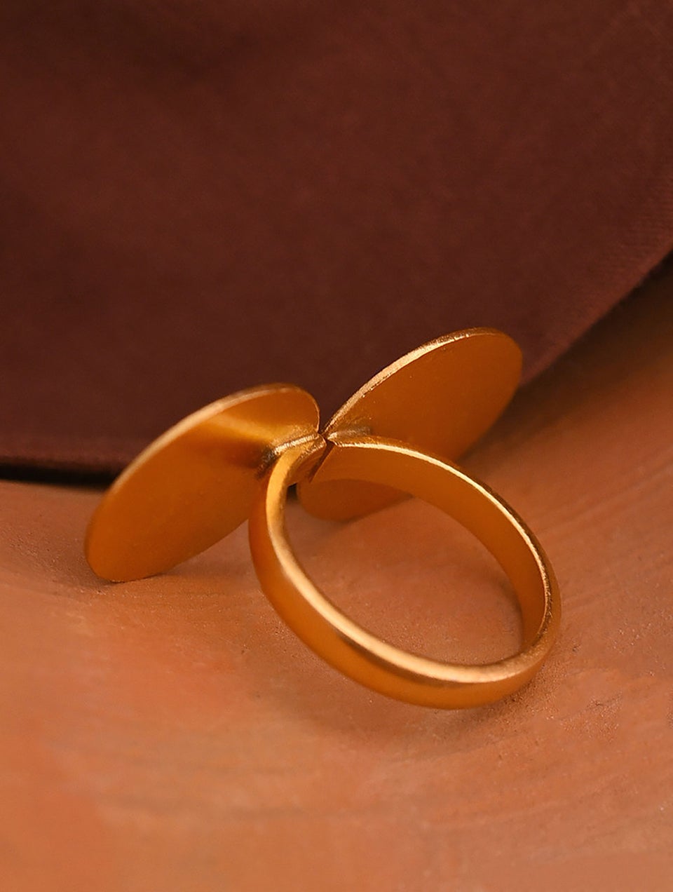 Women Silver Adjustable Gold Plated Silver Ring