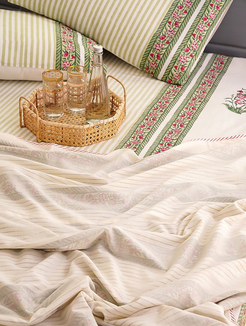 Handblock Printed Single Bed Cotton Dohar