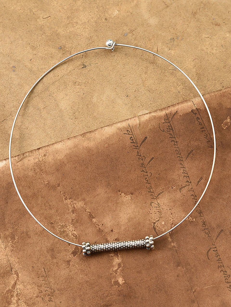 Women Tribal Silver Hasli Necklace