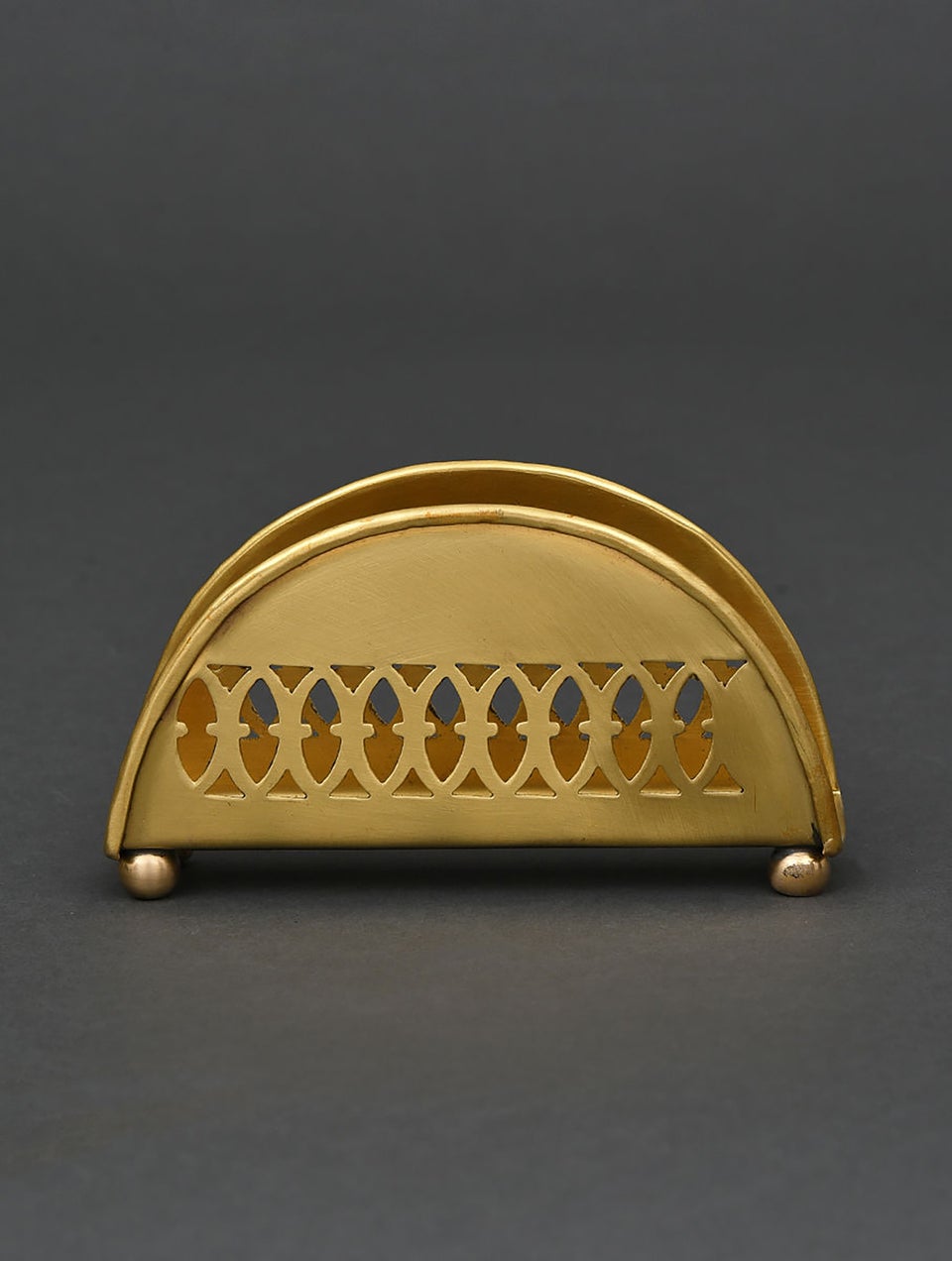 Vintage brass napkin holder top