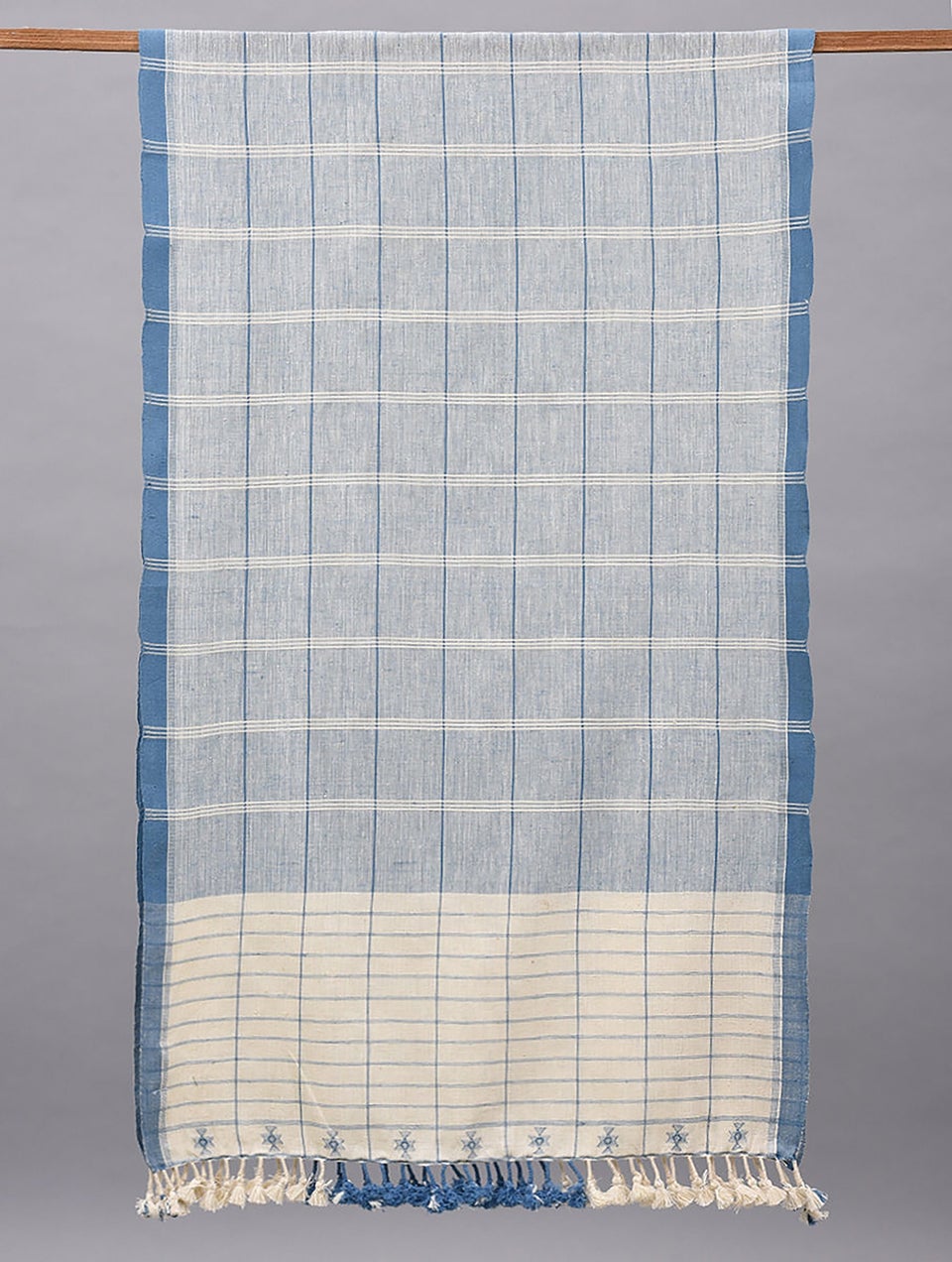 Stole Cotton Blue - Etsy