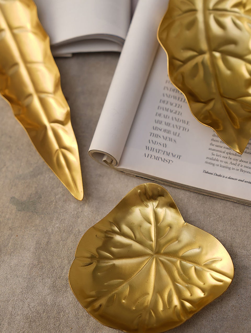 Handcrafted Brass Table Top Decor Plate