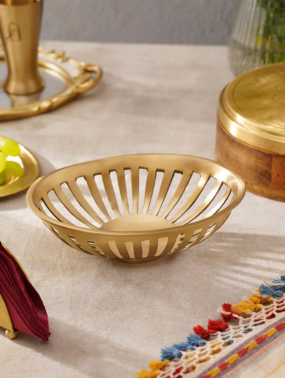 Handcrafted Brass Serving Dish