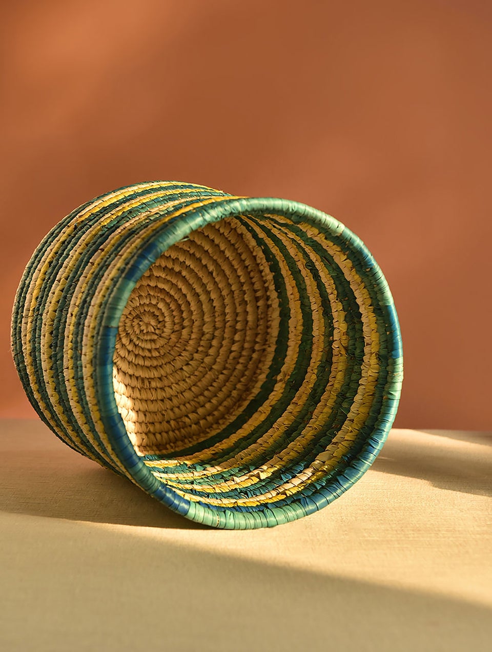 Multipurpose Handwoven Sabai Grass Basket