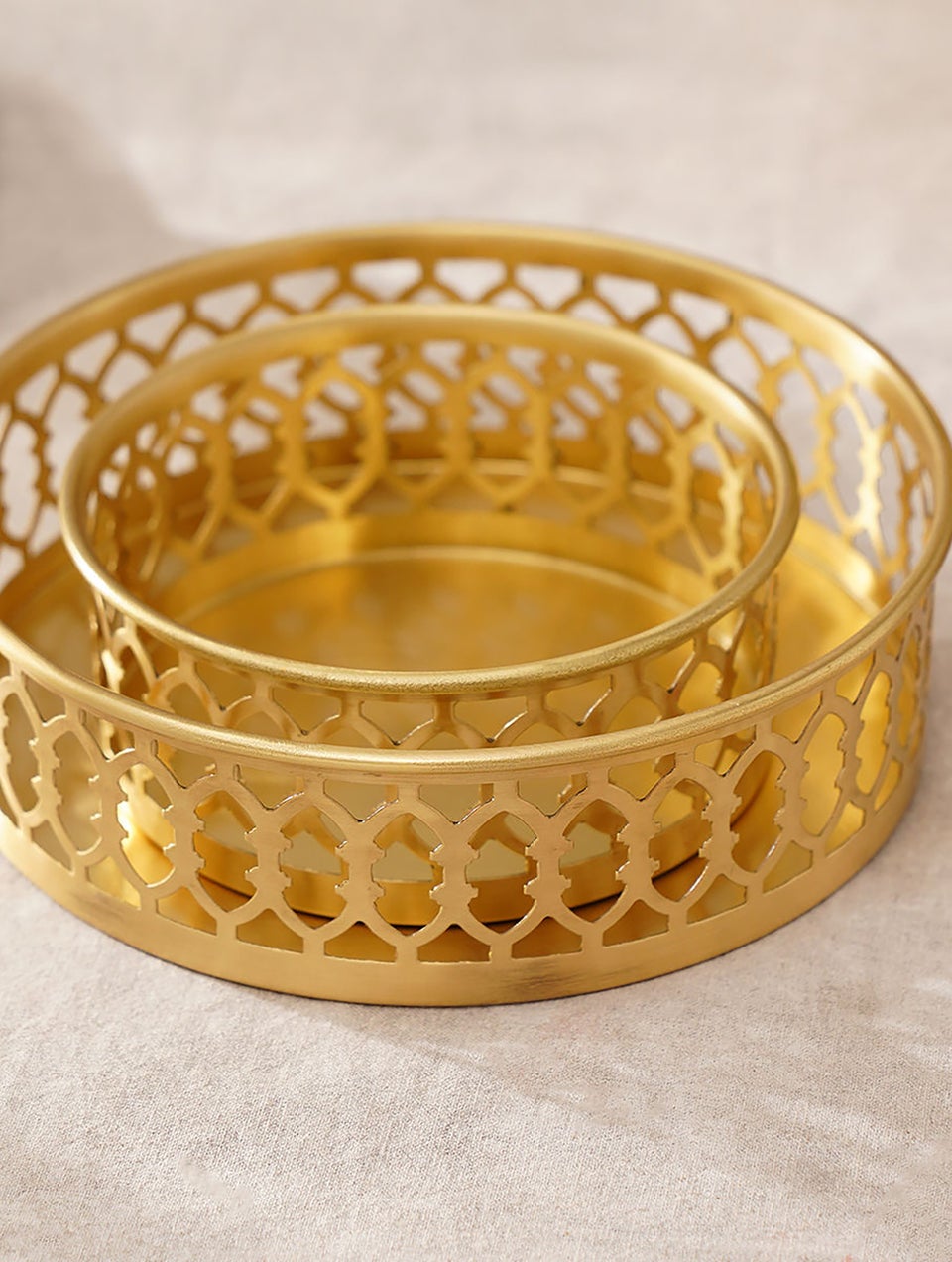 Handcrafted Brass Serving Trays
