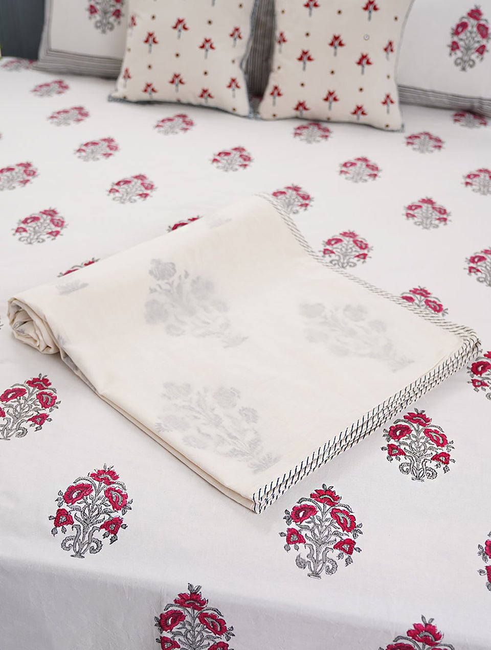 Handblock Printed Double Bed Cotton Dohar