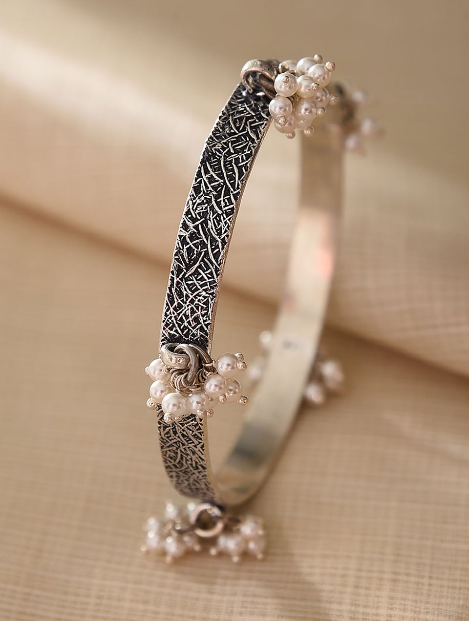 Tribal silver bangles cheap