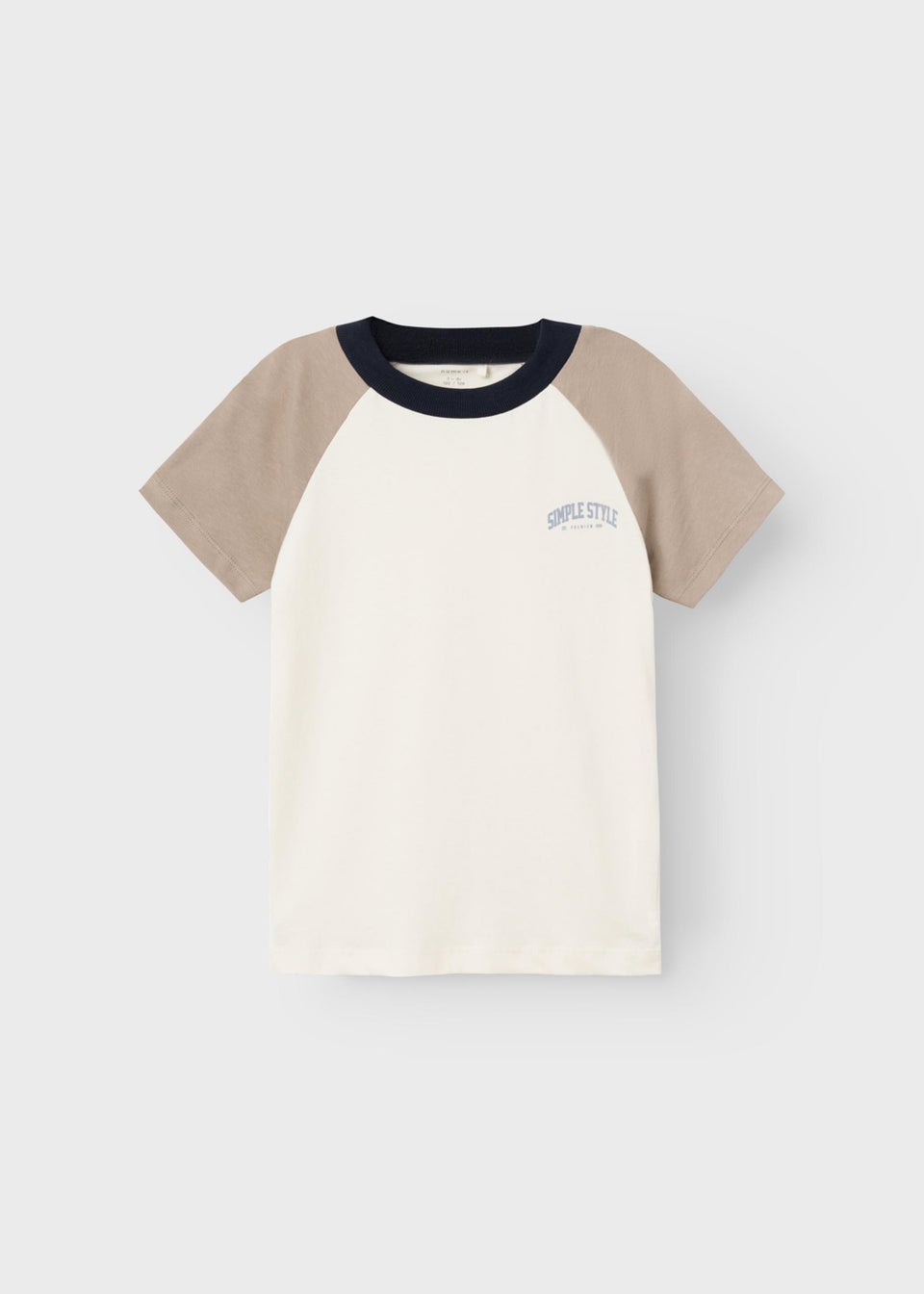 Name It Boys Cream Simple Style T-Shirt (6-12yrs)