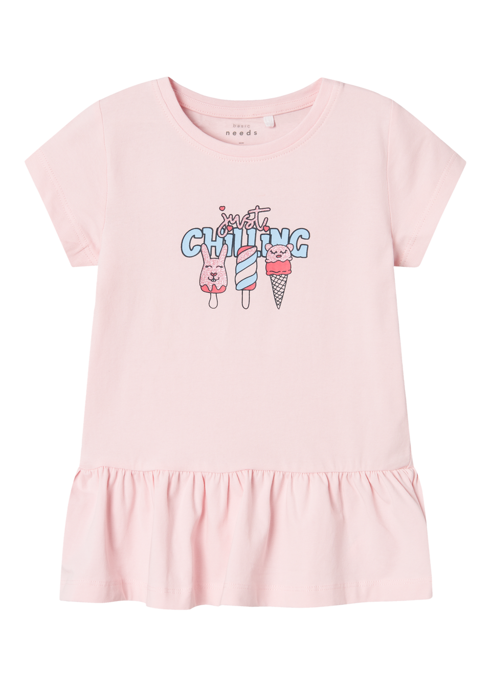 Name It Girls Pink Chilling Tunic Top (1-5yrs)
