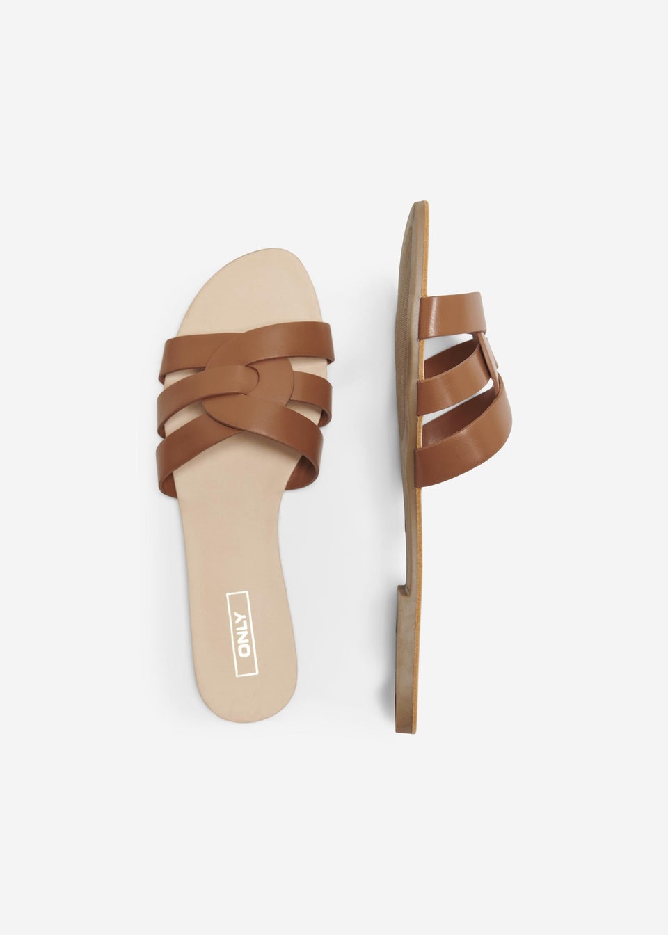 Only Brown Mule Sandals