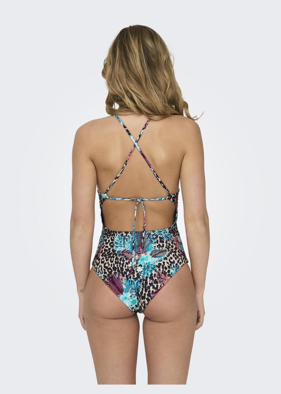 ONLY Leopard Print Brittany Swimsuit