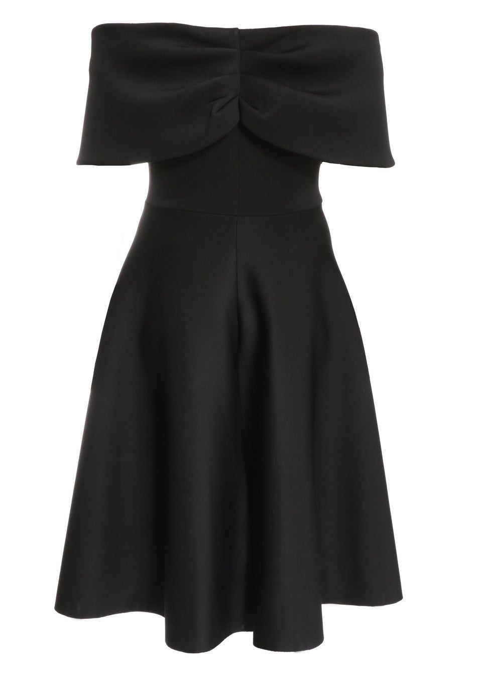Quiz Black Curve Midi Skater Dress