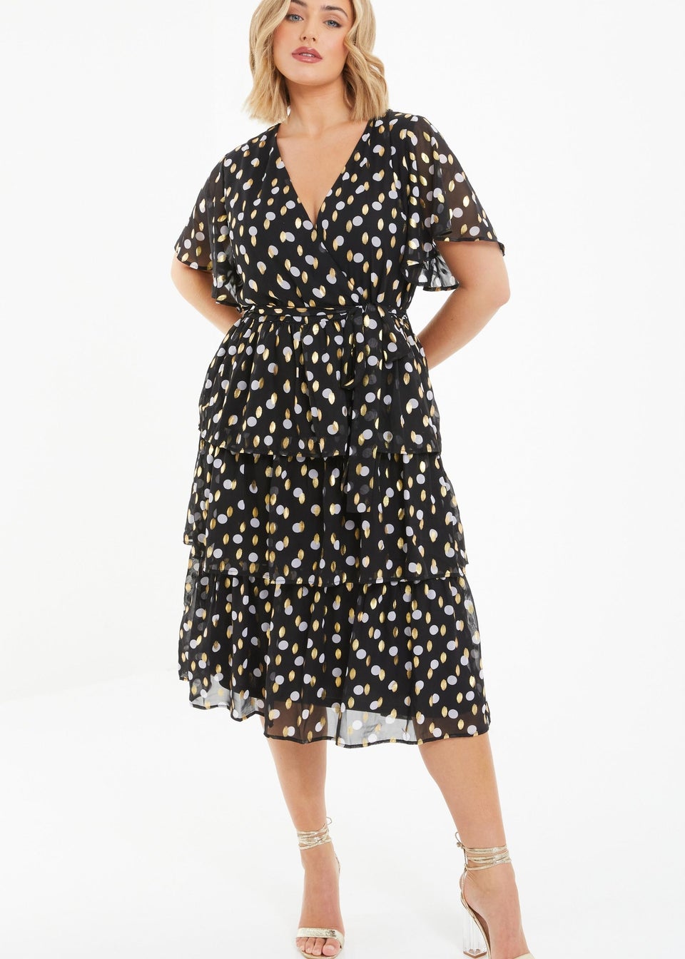 Matalan polka dot dress top