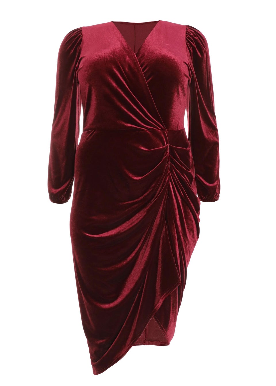 Quiz curve red dress on sale