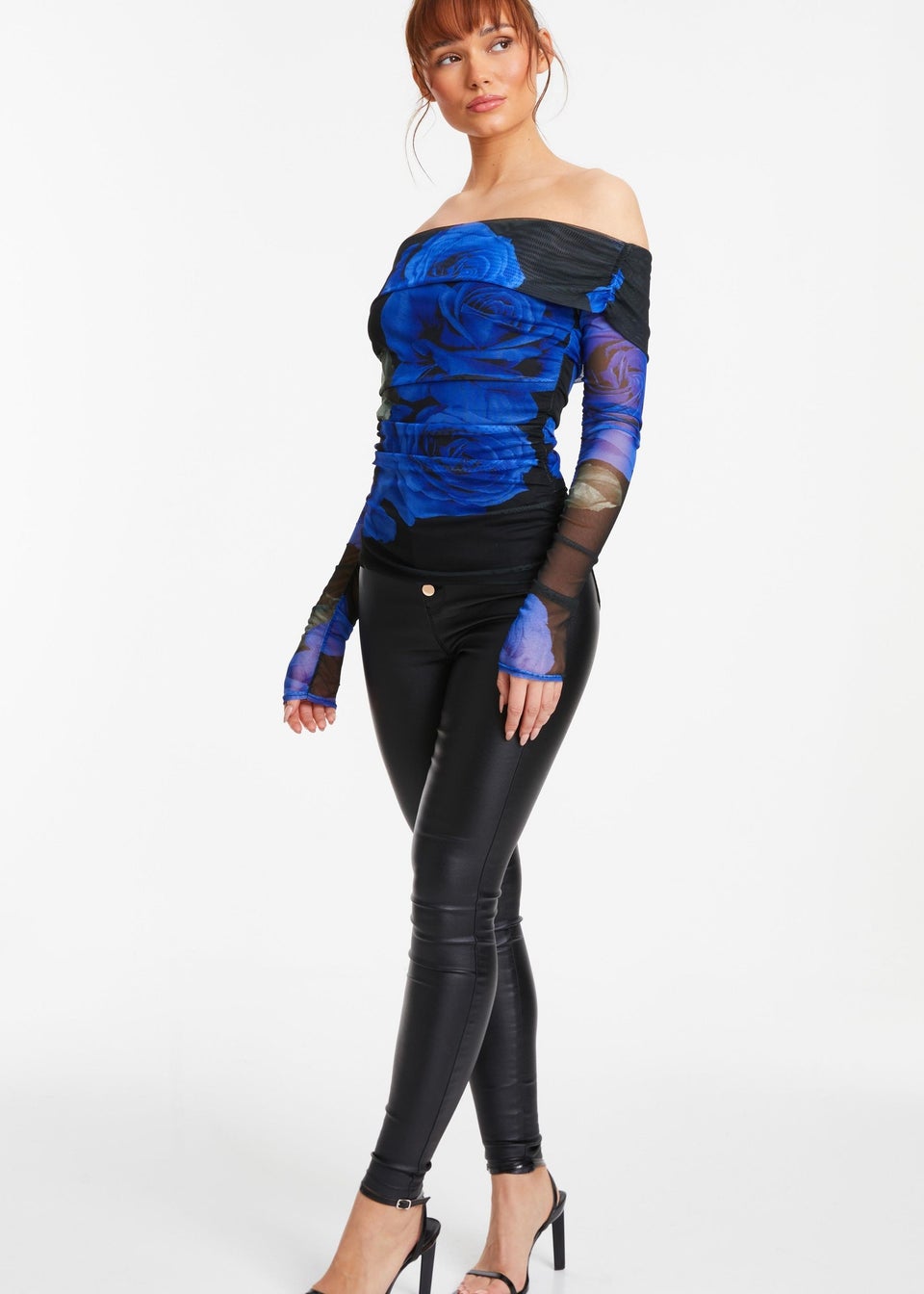 Quiz black cheap bardot top
