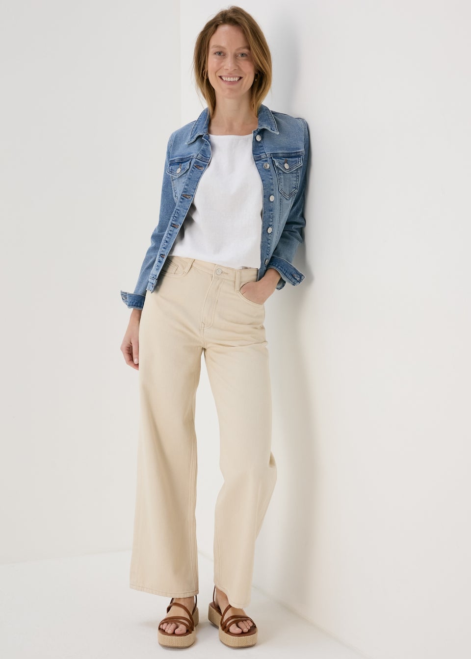 White Linen Vest