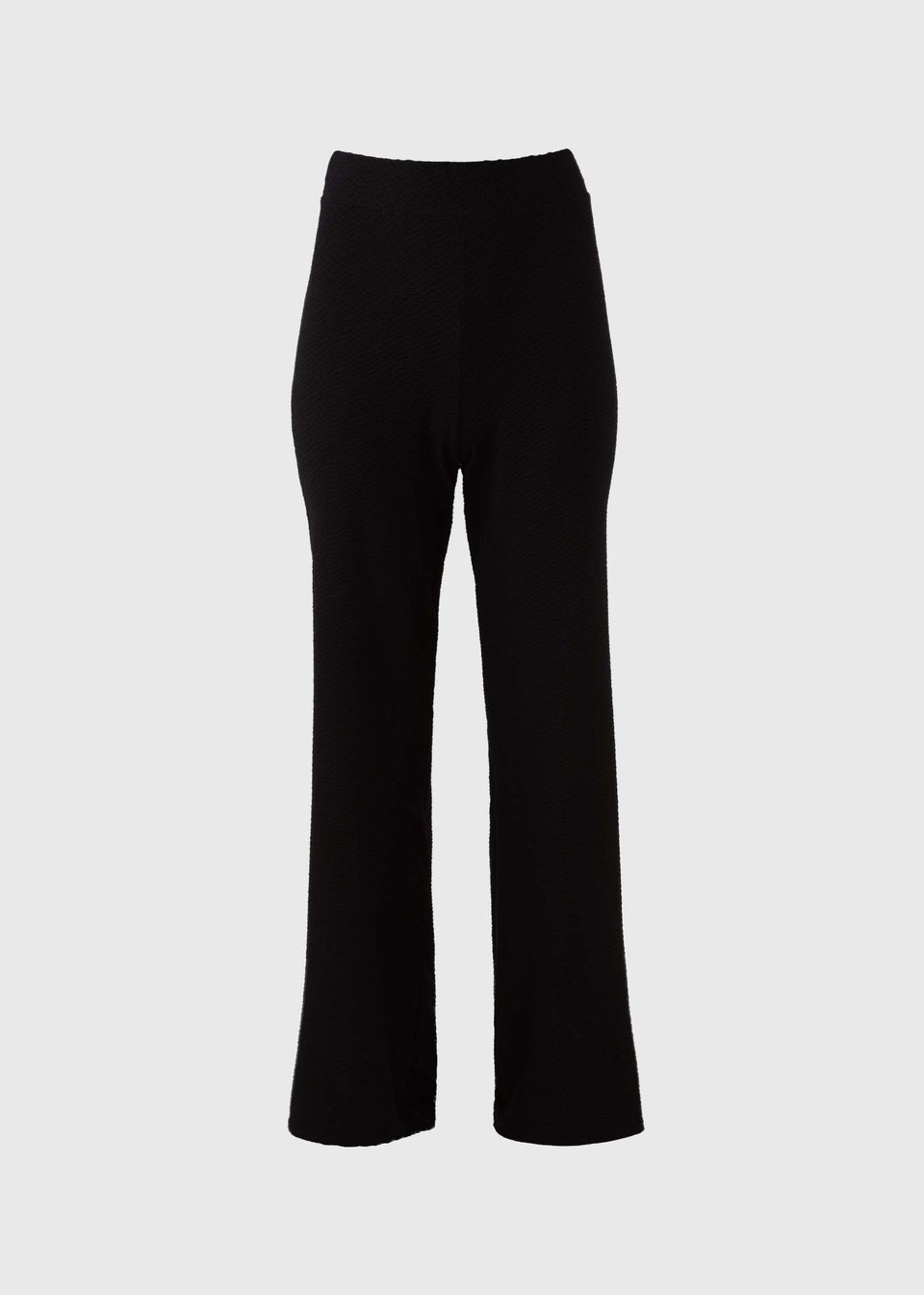 Black Textured Trousers