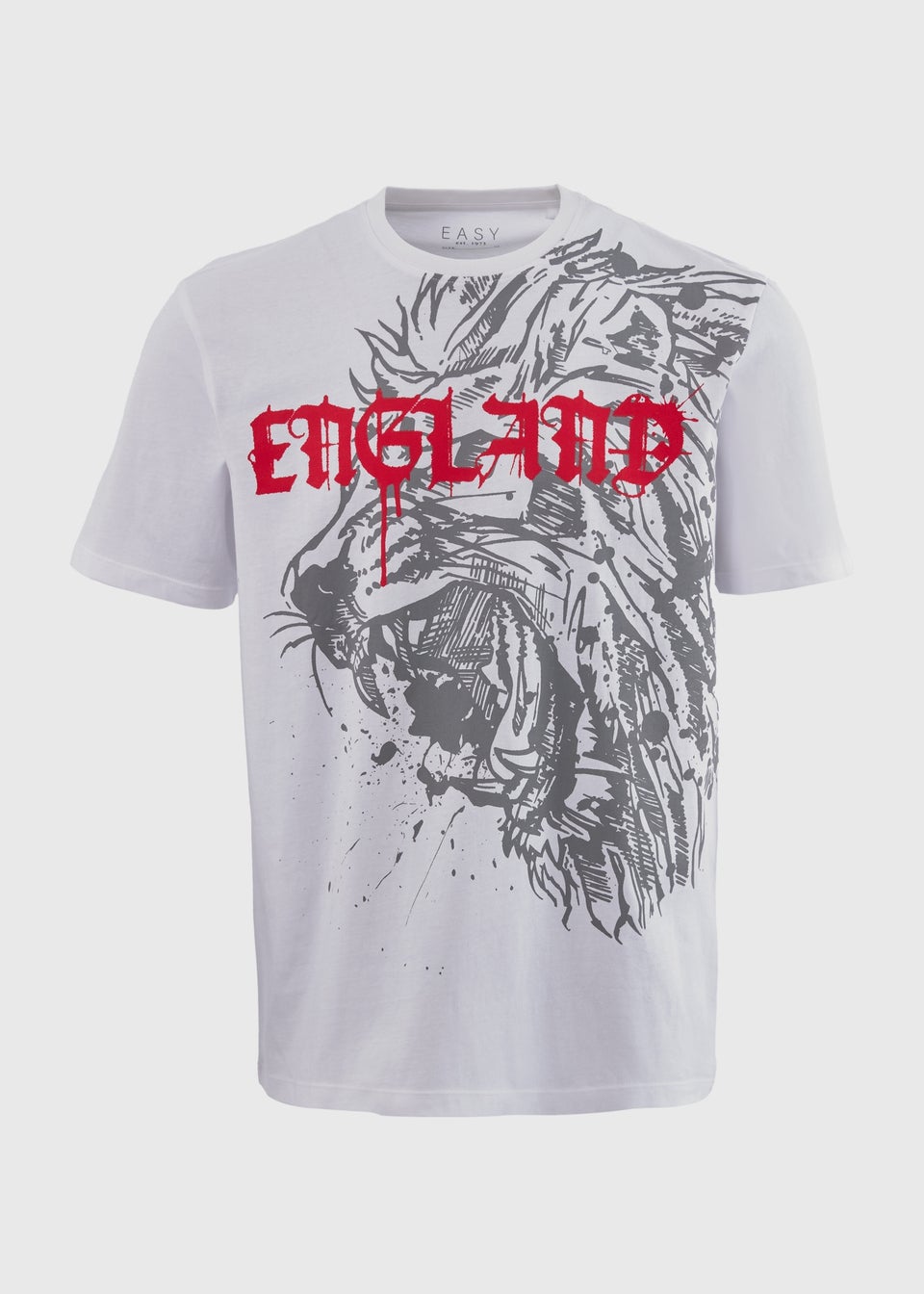 Grey England Print T-Shirt