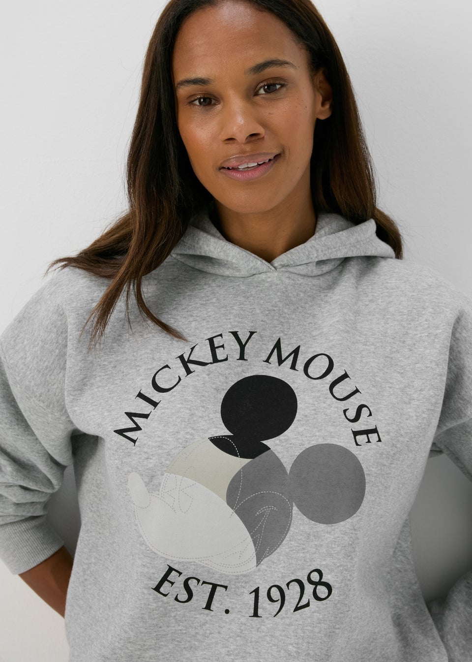 Grey Mickey Mouse Hoodie