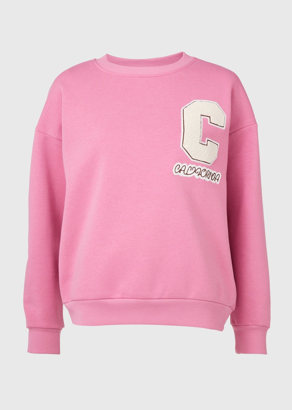 Pink Pocket Detail Sweatshirt