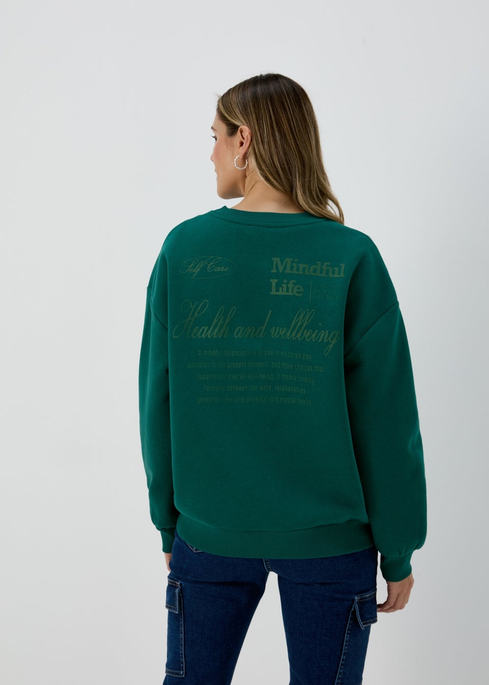 Green Vintage Graphic Sweatshirt