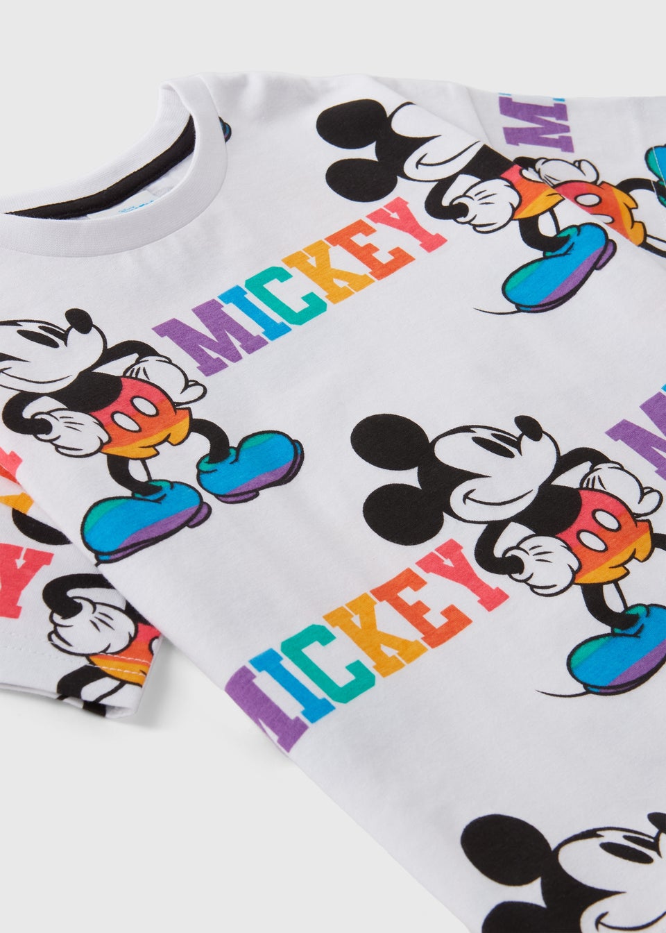 Disney Kids White Pride Mickey Mouse T Shirt 1 7yrs