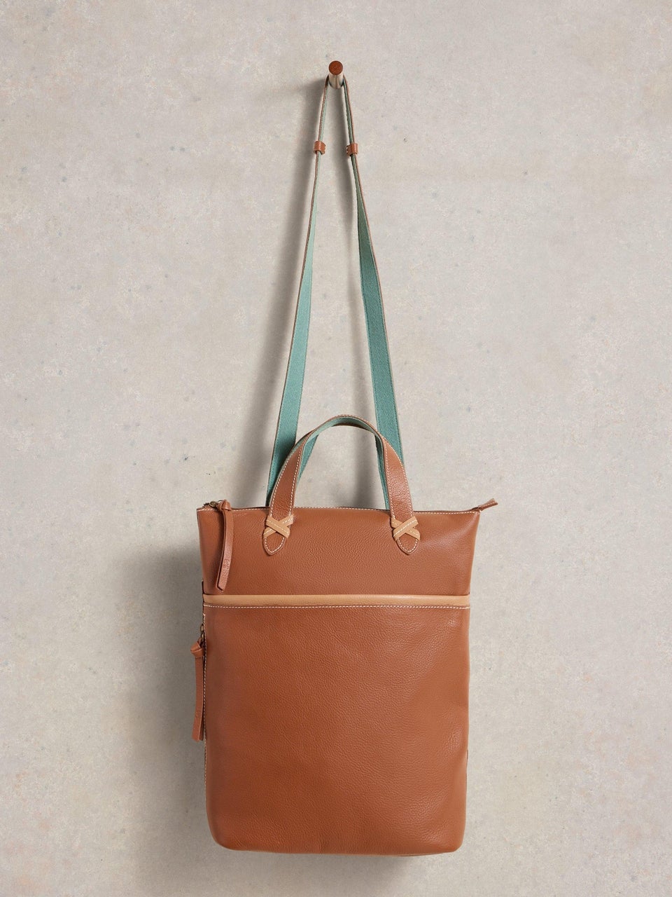 Variable Lederhandtasche und Rucksack