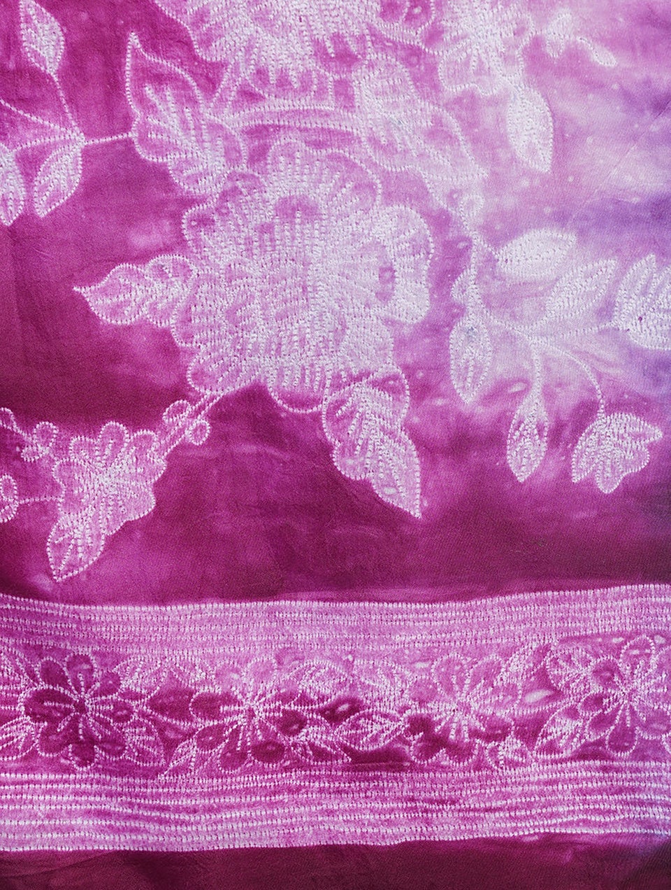 Pink Modal Shibori Saree