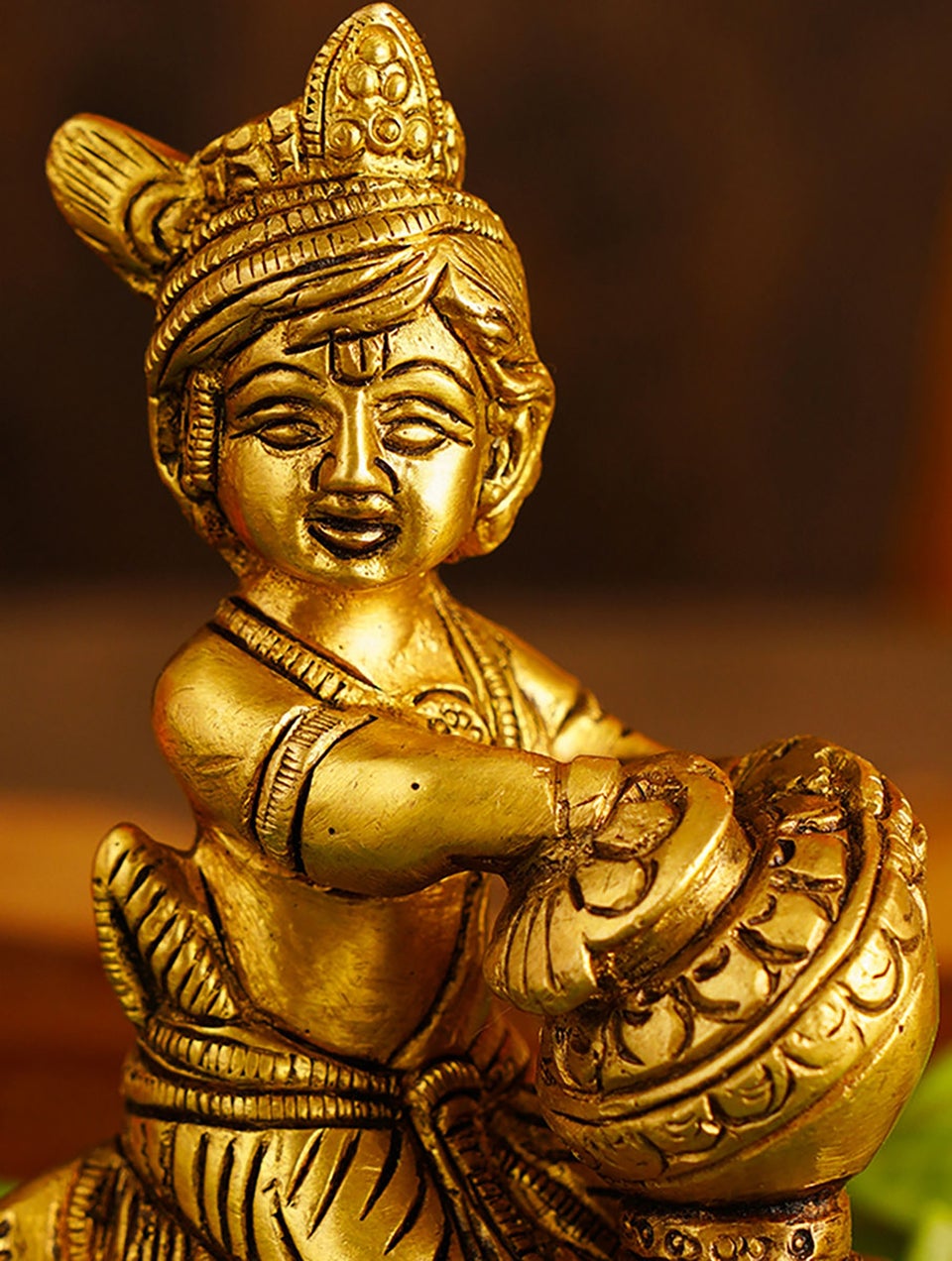 Home Decor Antique Gold Idols