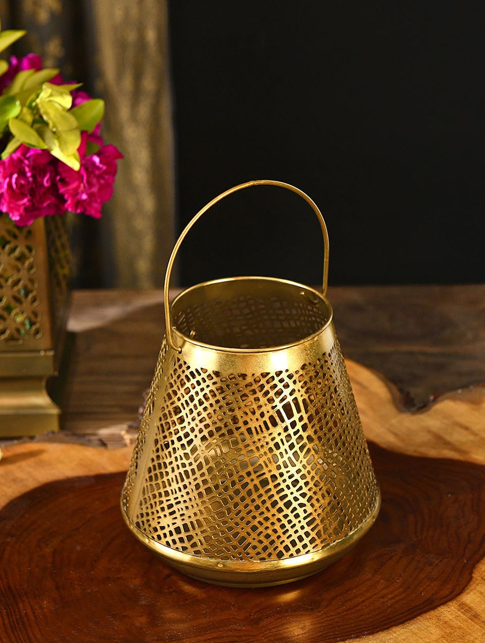 Home Decor Antique Gold Lantern