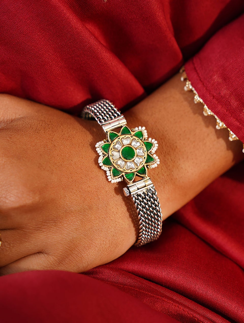 Women Silver Cuffs & Bracelet