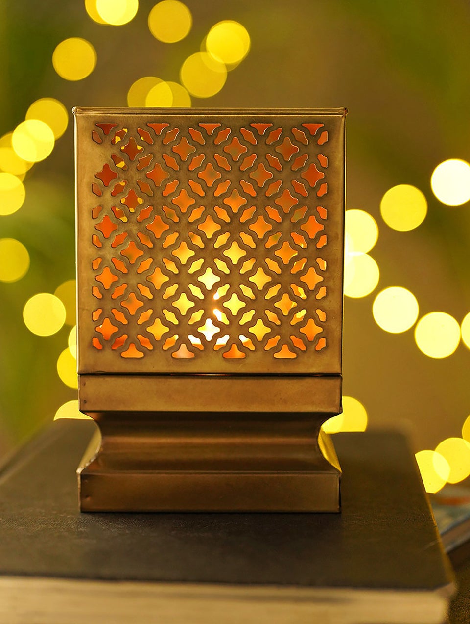 Home Decor Antique Gold Lantern - S
