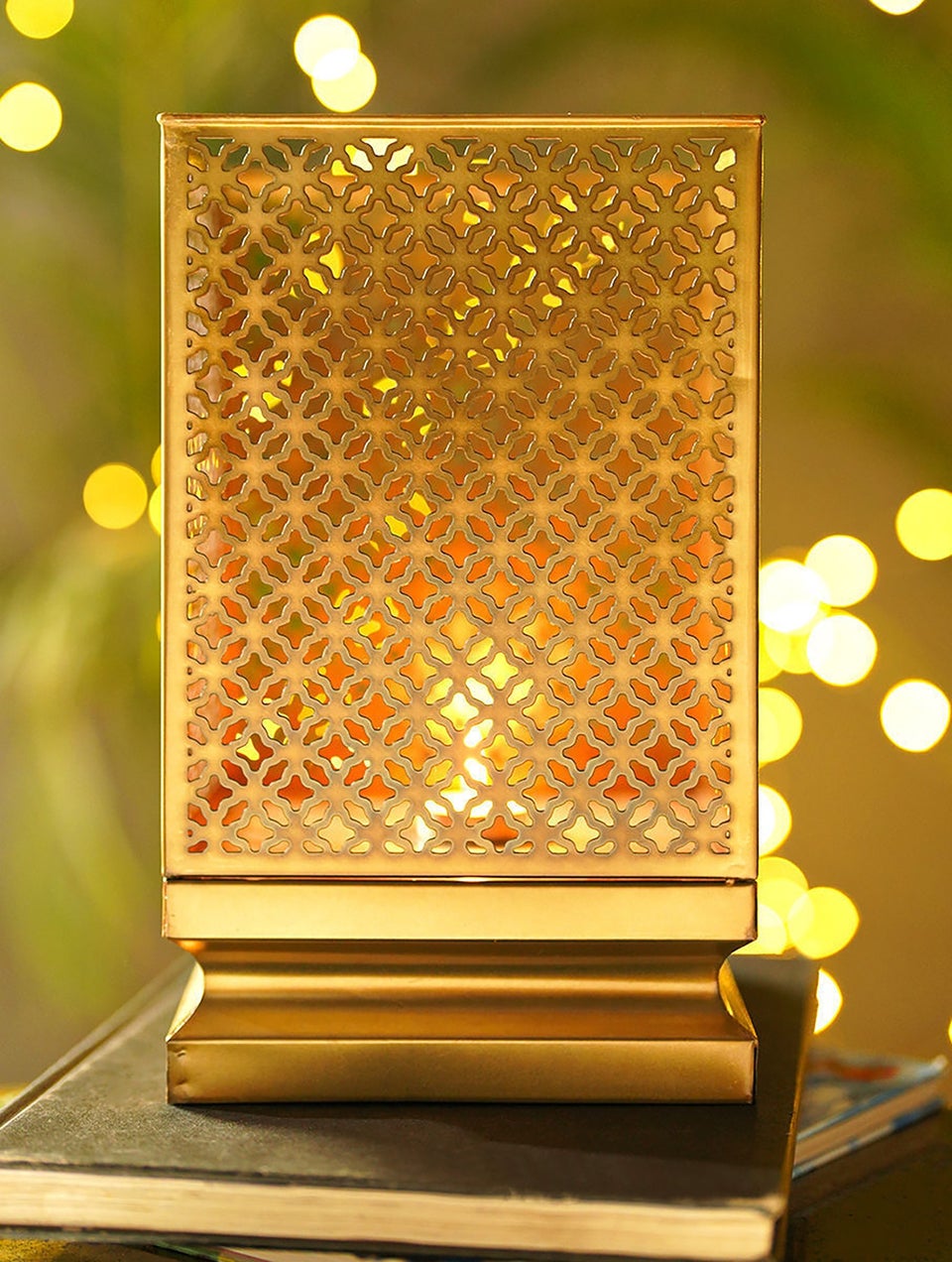 Home Decor Antique Gold Lantern - S
