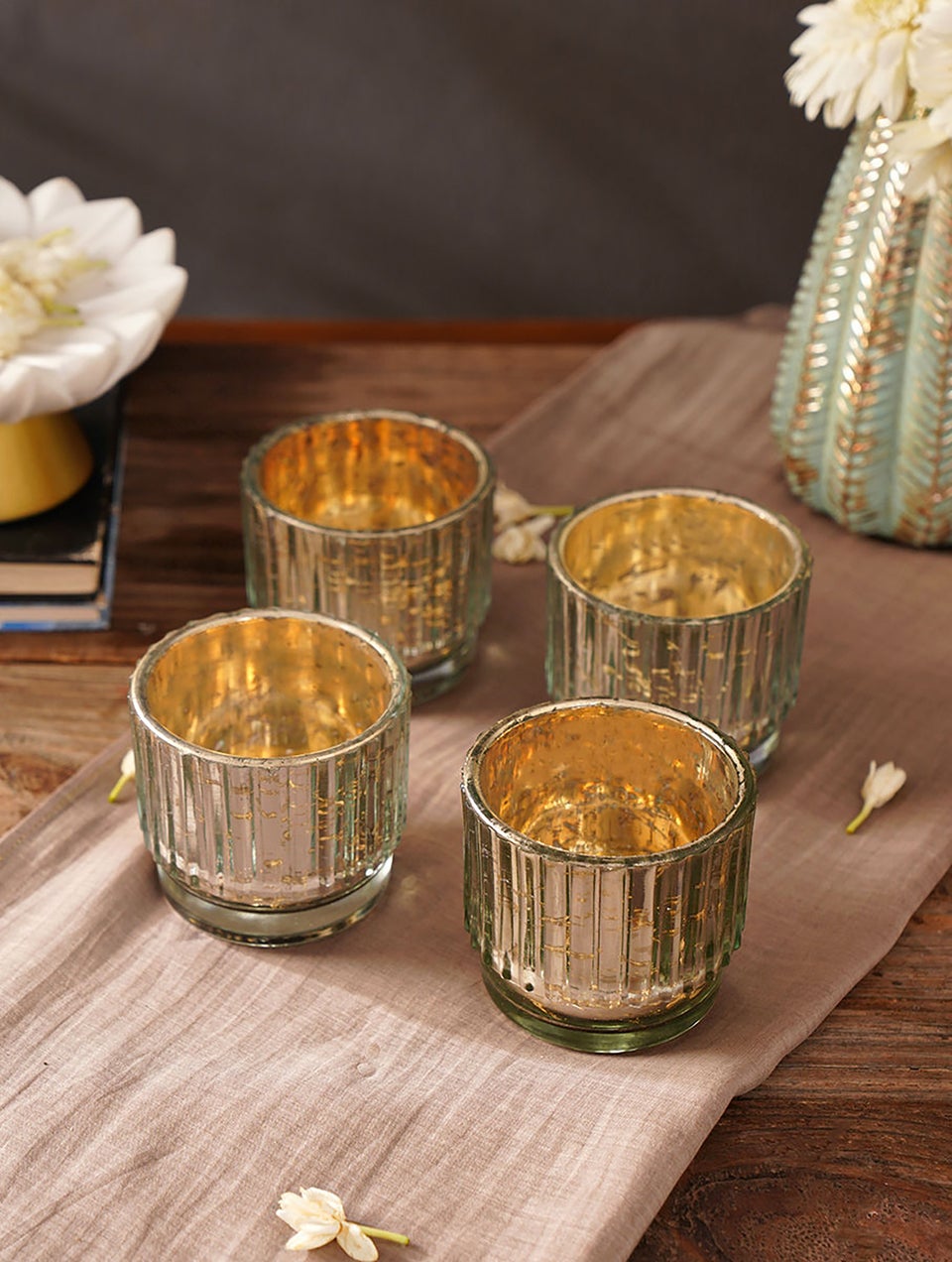 Grey tea light holders sales