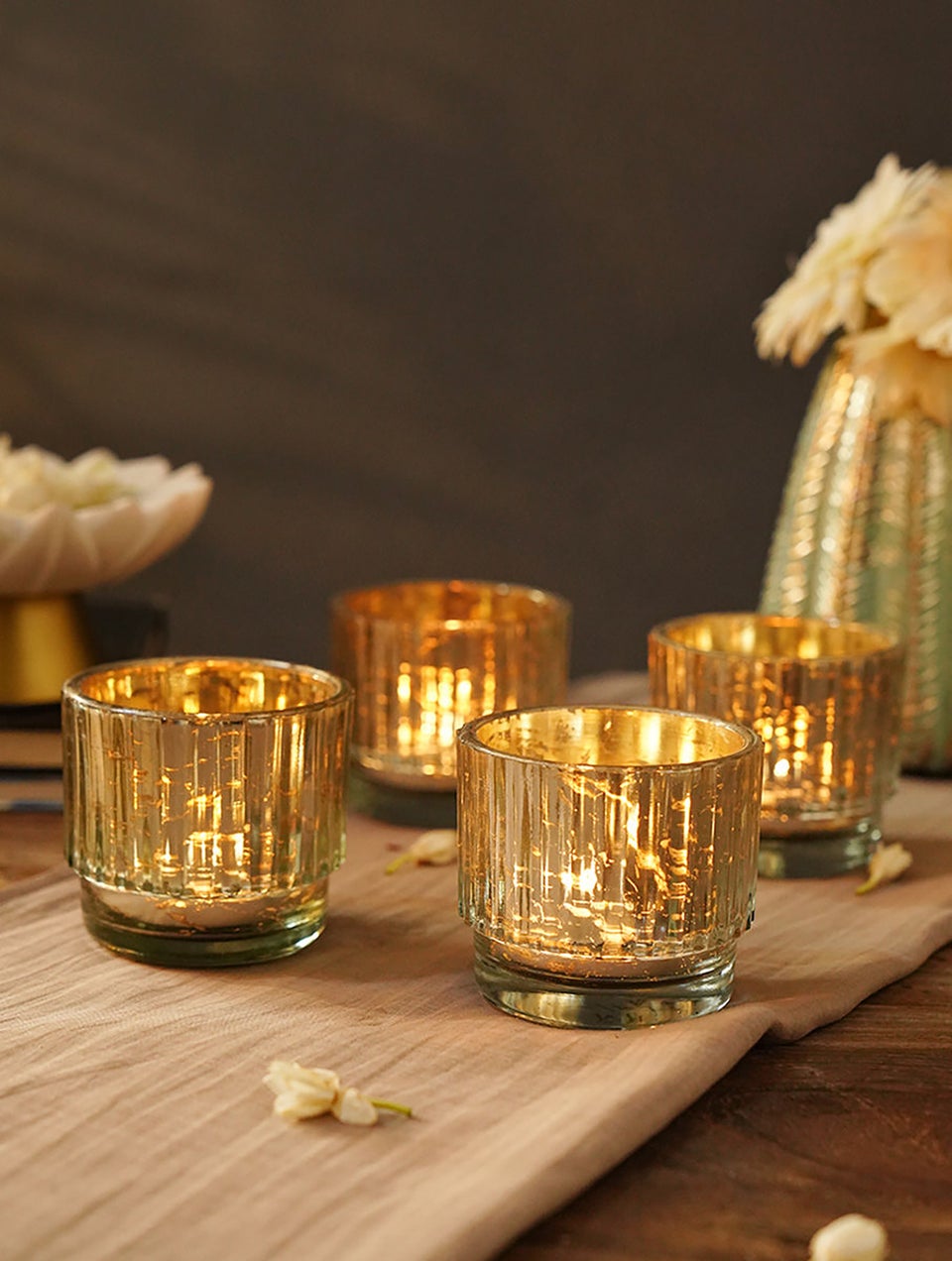 Grey tea light holders best sale