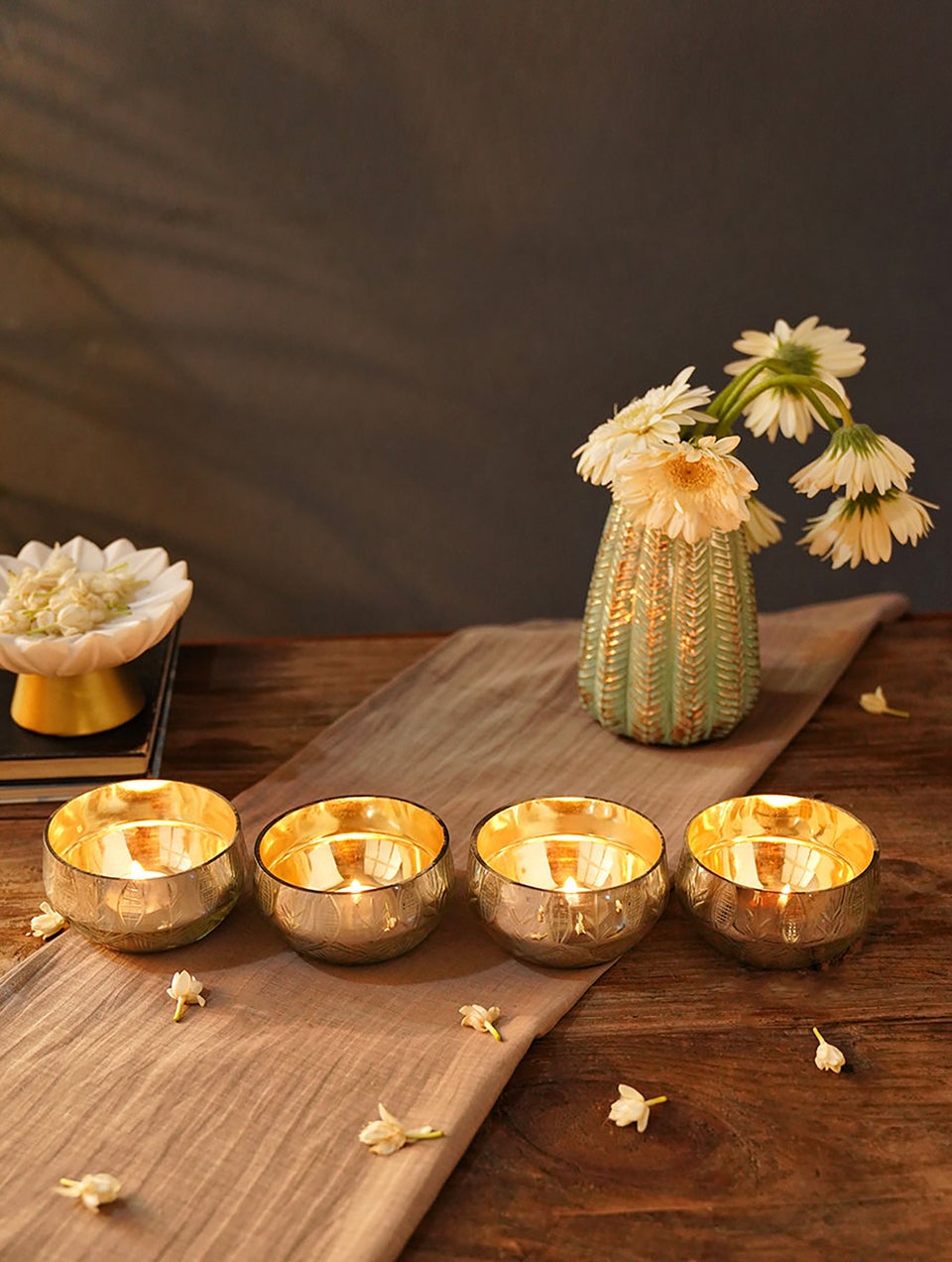 Home Decor Metallic Bowl