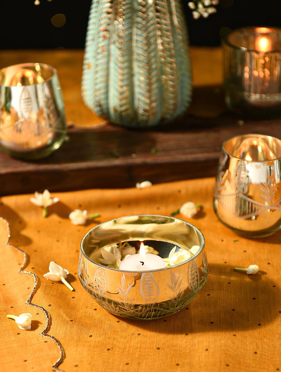 Home Decor Metallic Bowl