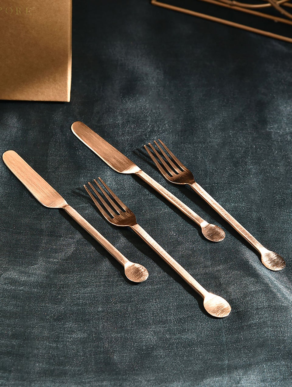 Home Decor Rose Gold Cutlery