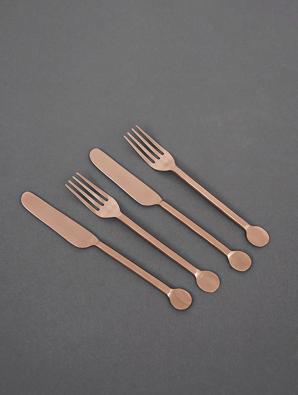 Home Decor Rose Gold Cutlery