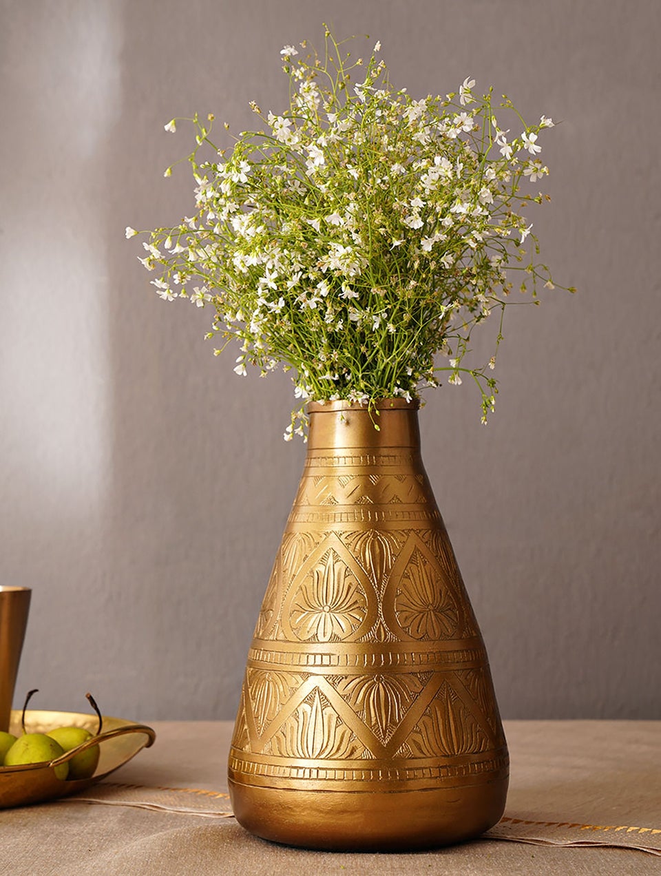 Home Decor Antique Gold Vases