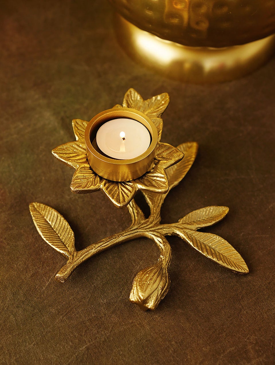 Home Decor Antique Brass Tea Light Holders