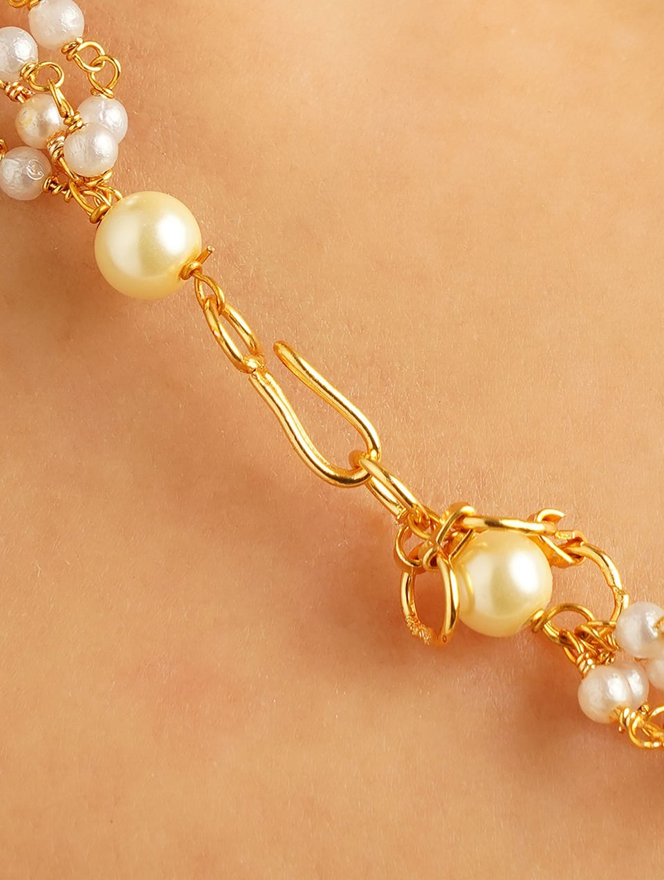 Jaypore Women Pearl Beaded Chain Necklace