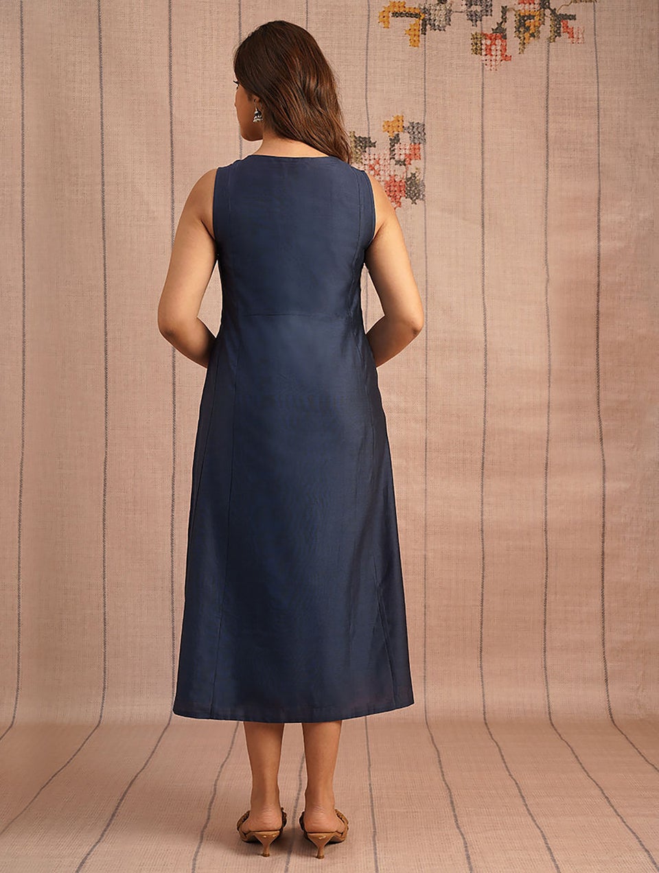 Women Indigo Blue Dresses - XS