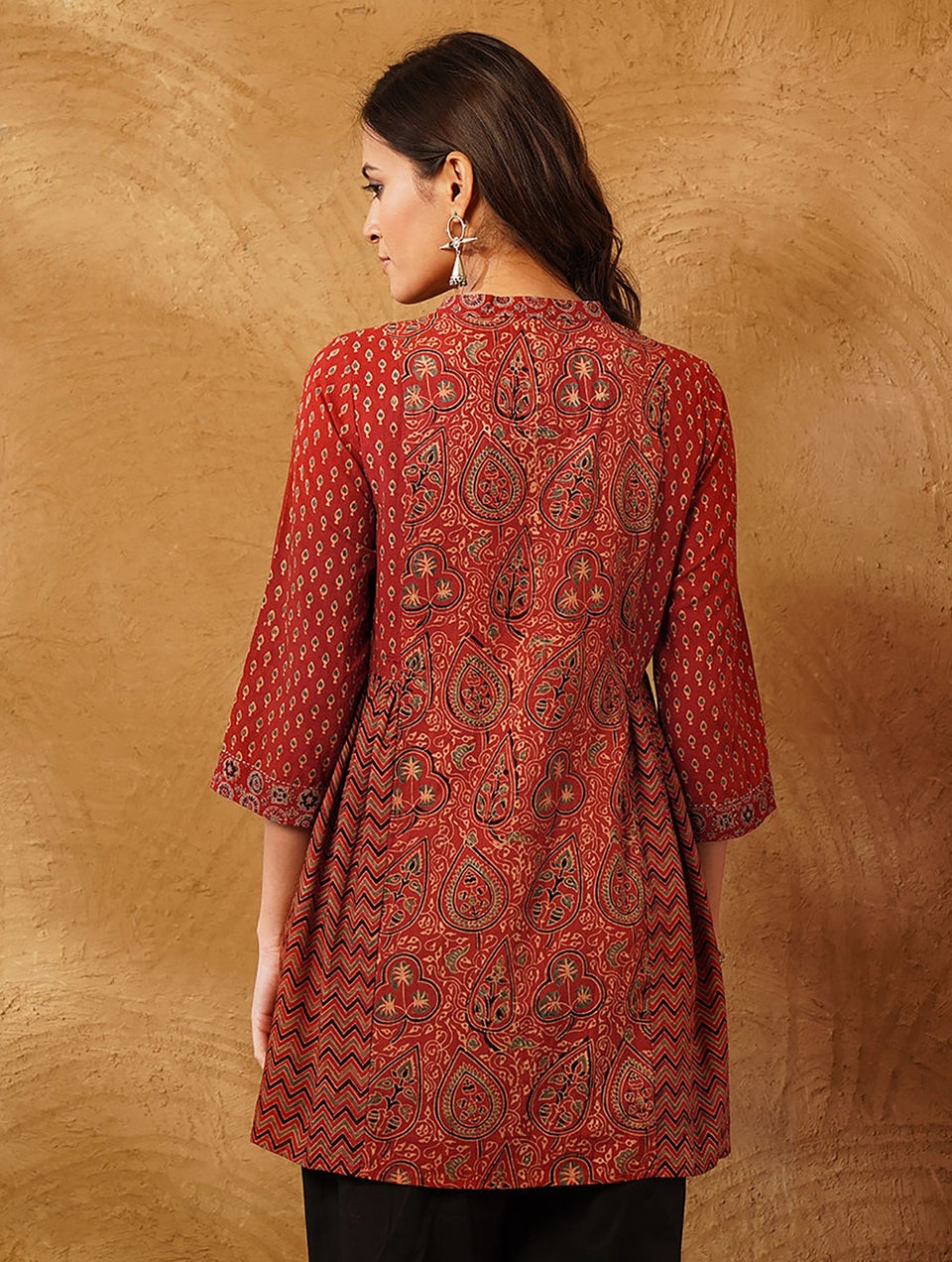 Women Red Tunics Jaypore US