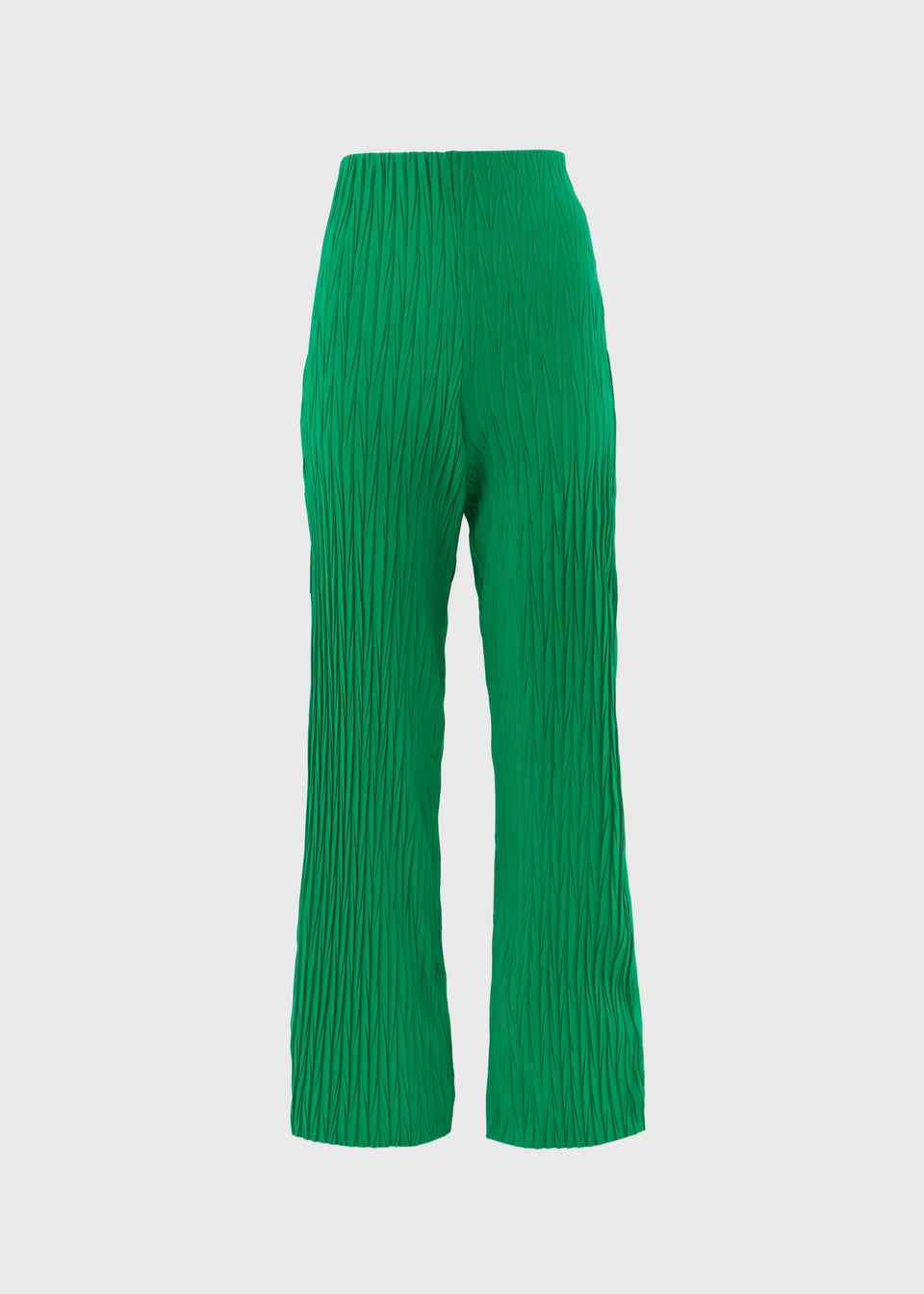 Green Plisse Trousers