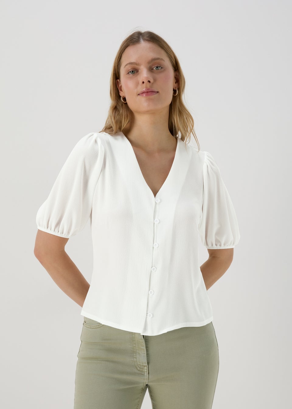 Ivory Blouse Top