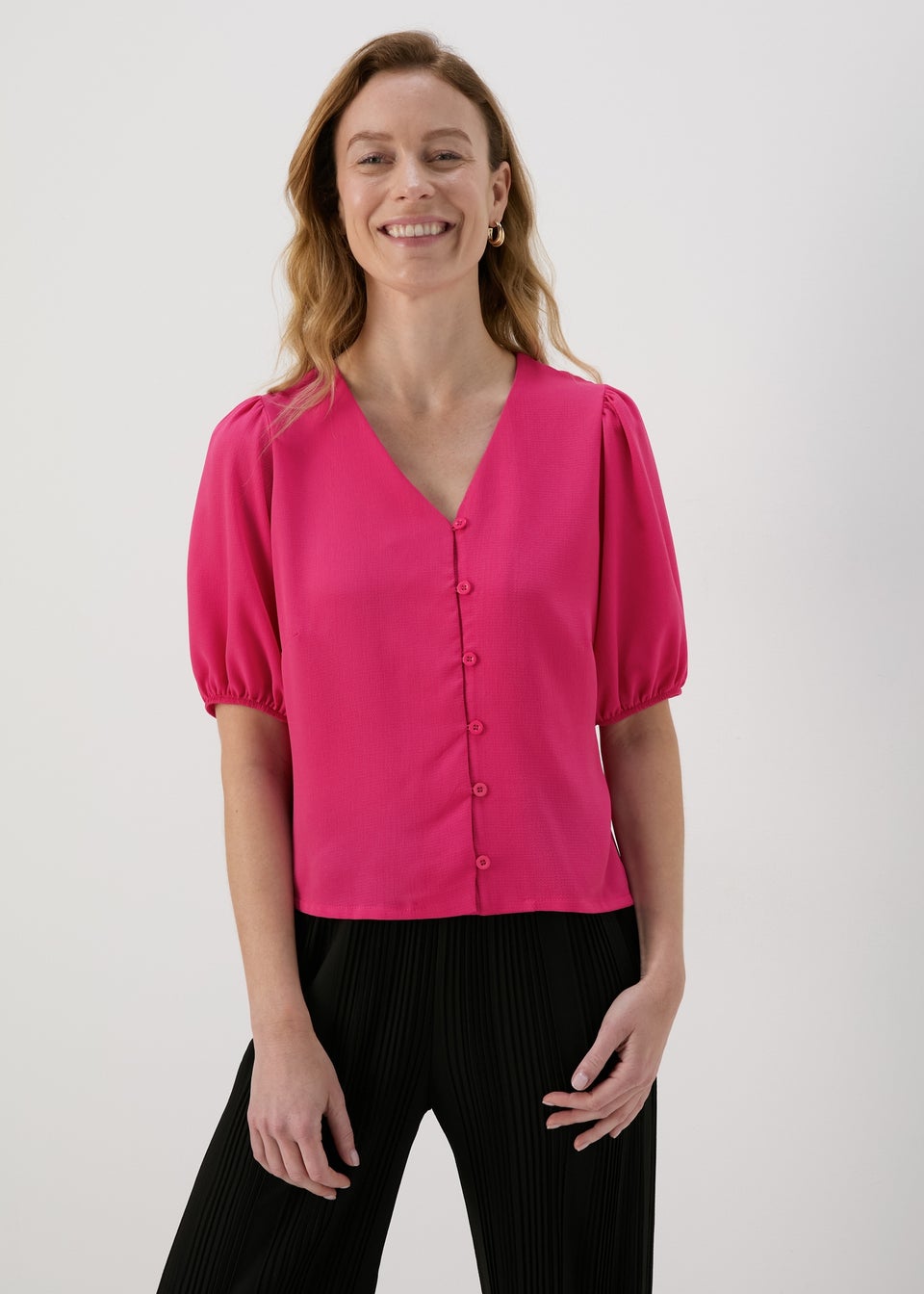 Pink Blouse Top