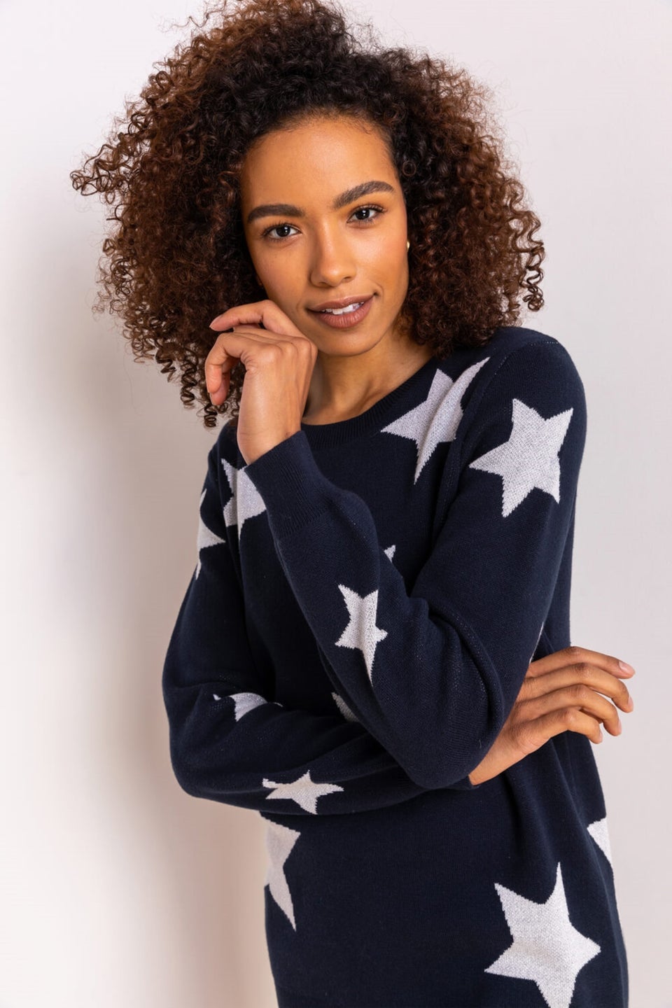 Blue new arrivals star jumper
