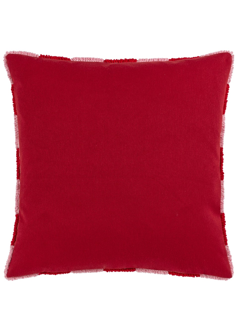 Heya Home Check Knitted Filled Cushion (45cm x 45cm x 8cm)